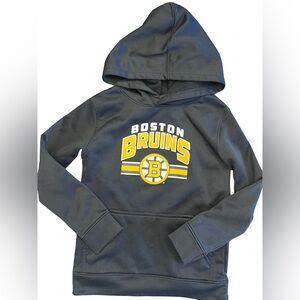 Boston Bruins Youth Hoodie Small 6/7 NHL Black Pullover Sweatshirt